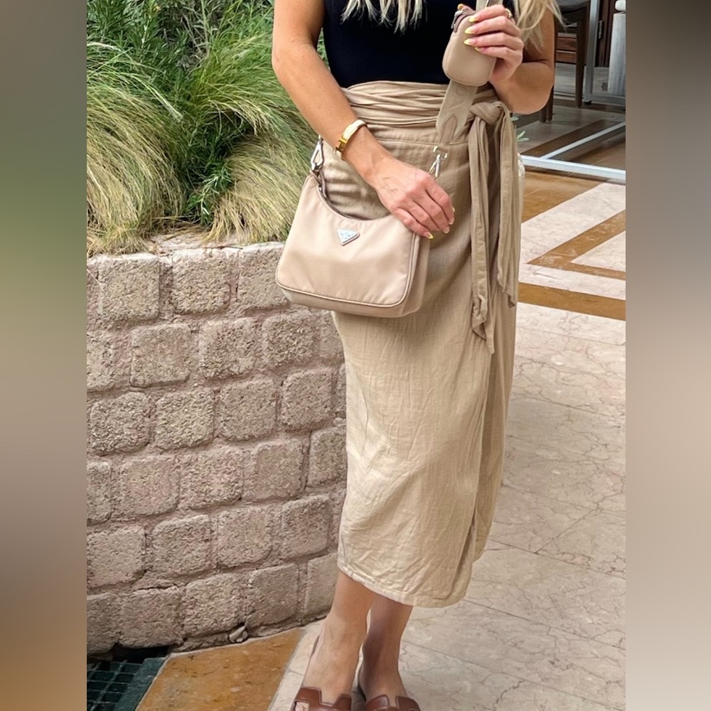 Tan Wrap Skirt